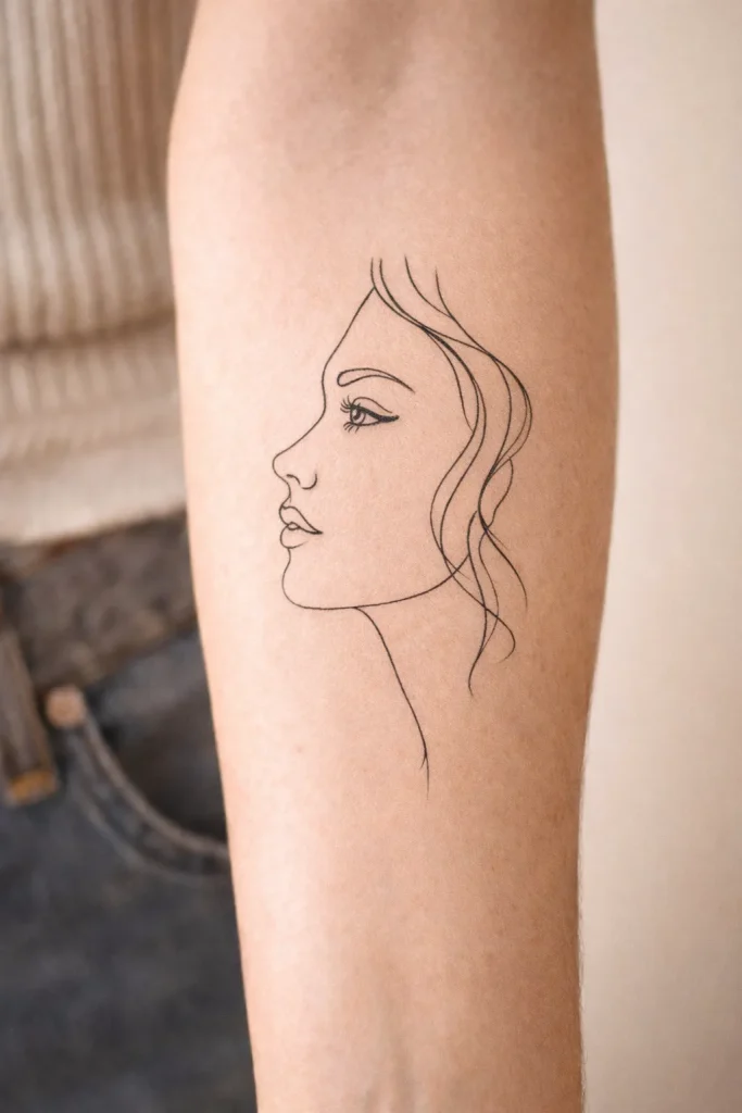 ตัวอย่างสติ๊กเกอร์แทททูลายเส้นรูปคน